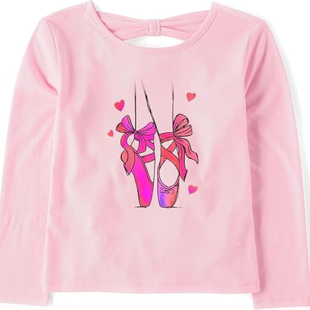 Children's Place, NWT, Ballet Shoes Long Sleeve T-Shirt